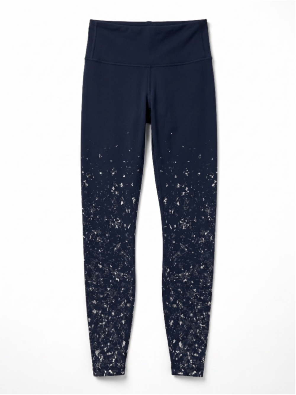 SPECIAL EDITION LULULEMON Wunder Under 27" Black Speckle Leggings, Sz 4